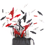 Концеватели, сумматоры, "Крокодилы" для токов и напряжений и переходники. 130 единиц.